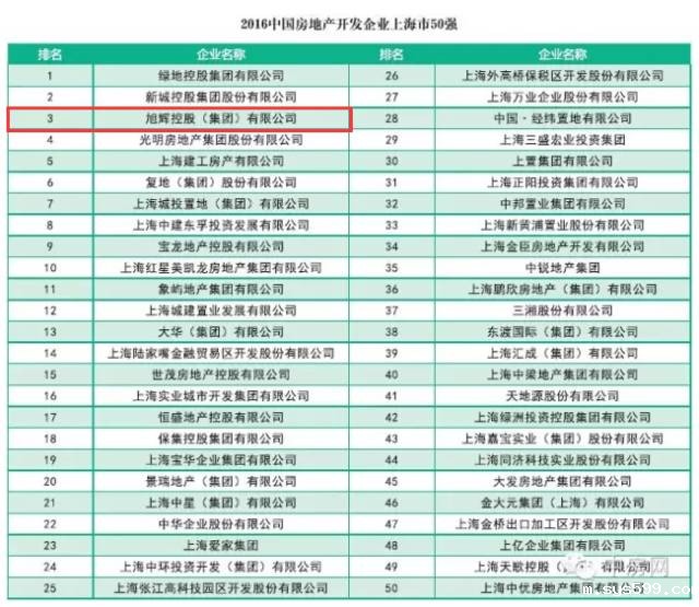 常务副会长林伟企业单位旭辉集团位居上海房企前三甲