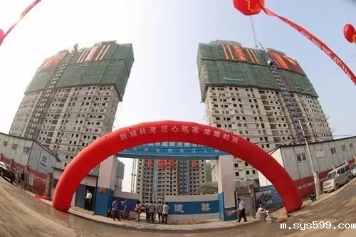 常务副会长张志雄企业单位旗下房地产项目新城林湾主体结构正式封顶